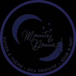 Logo Moments de Douceur - Suites romantiques avec spa privatif en Ardèche